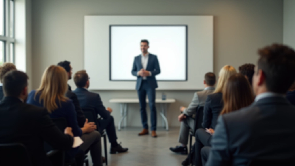 Professional presentation training environment with engaged participants